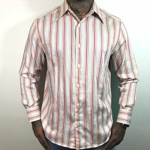 Claiborne striped button down size large